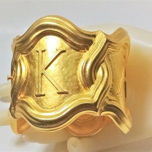 Vintage Massive Lagerfeld  "Karl" Name  Bracelet